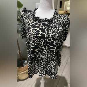 Who What wear snow leopard print blouse